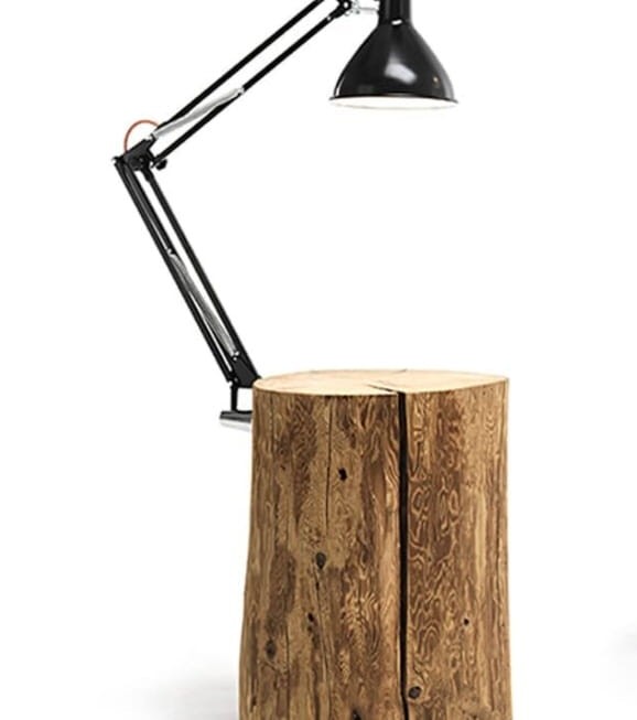 Lampa podłogowa, stolik nocny z lampą PIANTAMA.