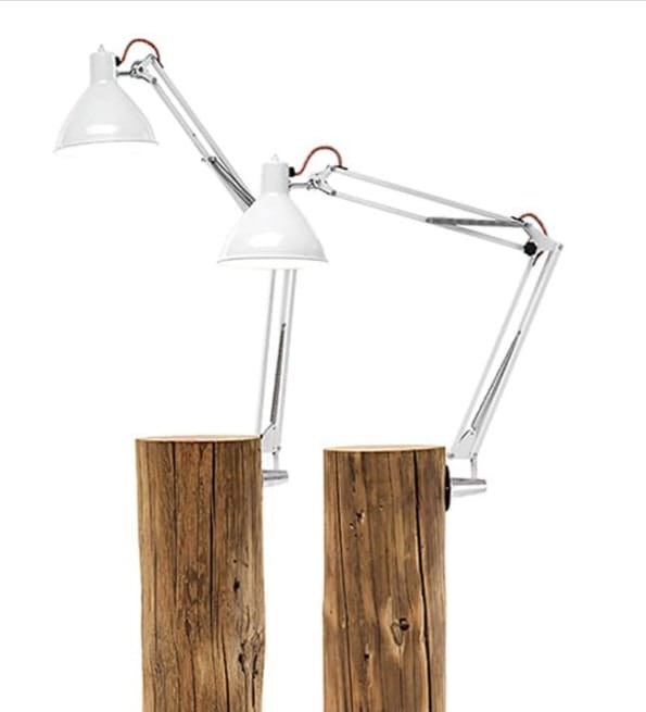 Lampa podłogowa, stolik nocny z lampą PIANTAMA.