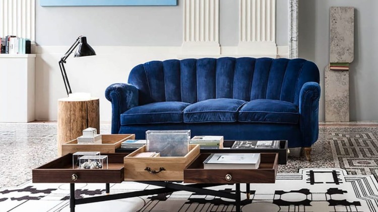 Lampa podłogowa, stolik nocny z lampą PIANTAMA.