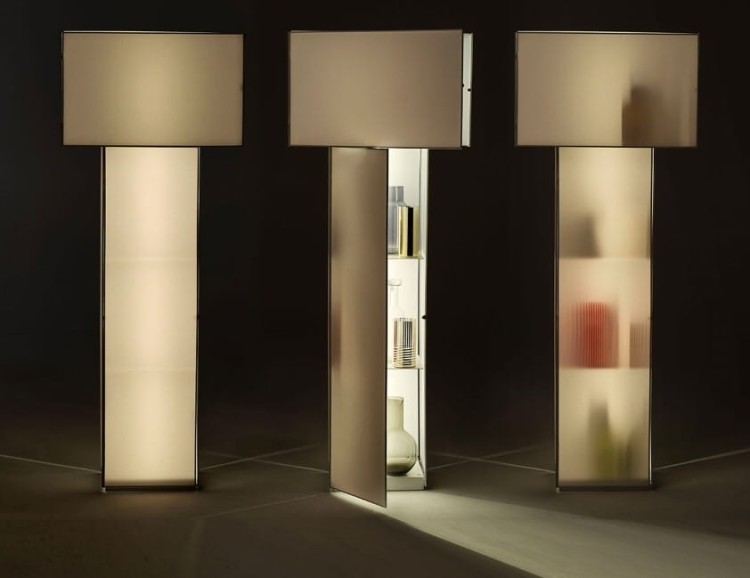 Lampa podłogowa, regał, witryna VELASCA.
