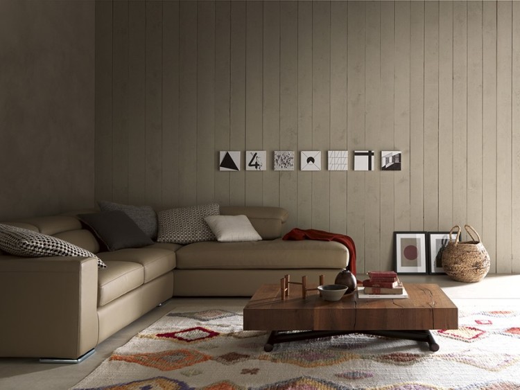 Stolik kawowy DOUBLE z regulowaną wysokością.