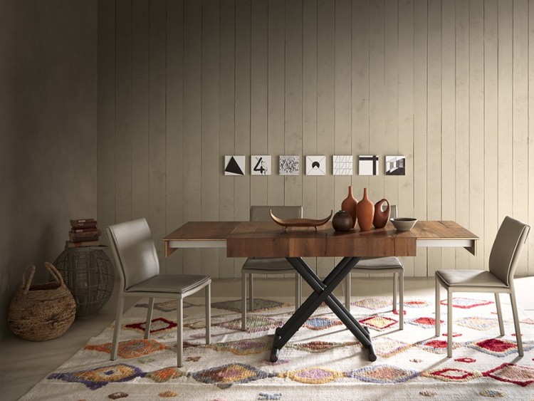 Stolik kawowy DOUBLE z regulowaną wysokością.