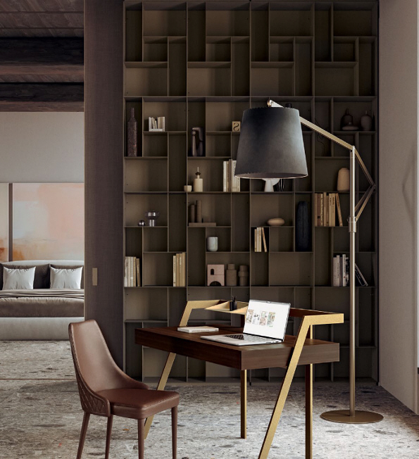 Nowoczesne regały do salonu Bontempi