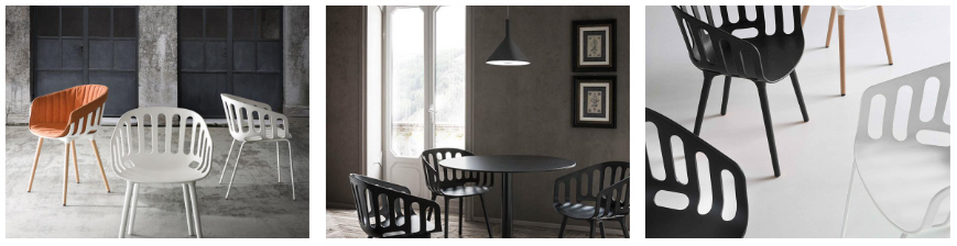 Krzesła Basket Gaber różne wersje