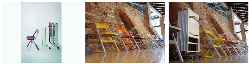 Składane Włoskie krzesło Compact marki Gaber